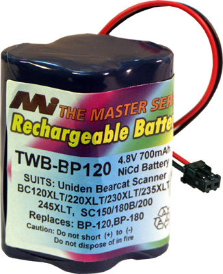 TWB-BP120 Master 4.8V 700mAh NiCd