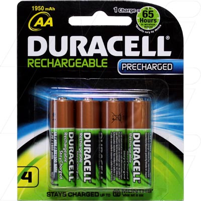 Duracell DX1500B4 - Duracell 'Stay Charged' NiMH low self discharge AA ...