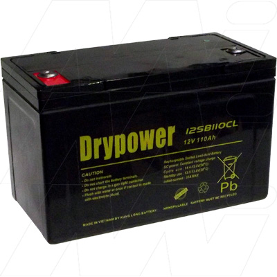 Drypower 12SB100CL - Drypower 12V 100Ah Sealed Lead Acid Battery