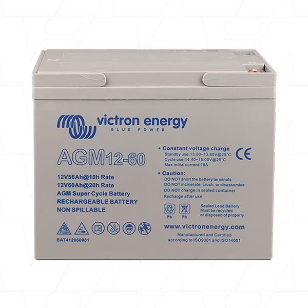 BAT412060081 - Victron Energy 12V 100Ah Sealed Lead Acid Super Cycle Battery