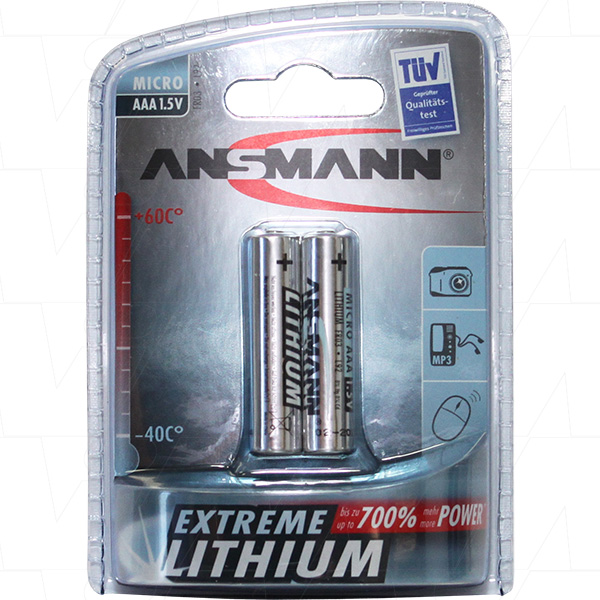 1 pile Extreme Lithium Batterie 9V-Bloc ANSMANN