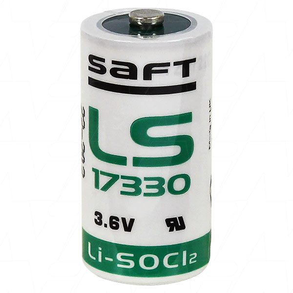 Saft LS-14500-BA AA 2600mAh 3.6V Lithium Thionyl Chloride (LiSOCI2