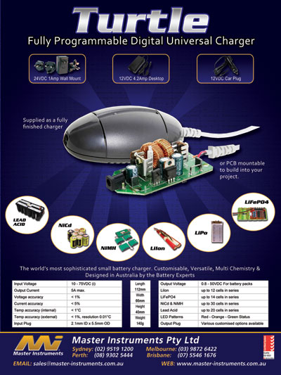 Thumbnail brochure of fully programmable digital universal Turtle charger